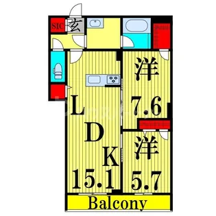 グラン グルナード【3階】の間取り