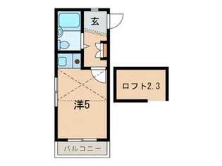 ヴェクセル三軒茶屋【2階】の間取り
