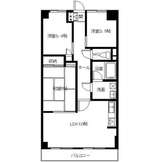 ライオンズマンション能見台【8階】の間取り
