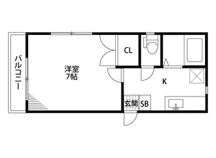 メゾン・ド・はなぶさ【2階】の間取り