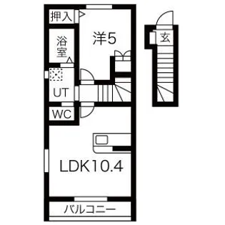 コンフォートルーチェB【2階】の間取り