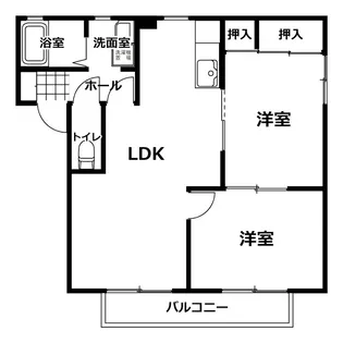スクールニアハウスA棟【1階】の間取り