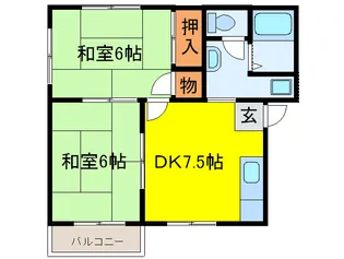 ガーデン・ヒルズ【2階】の間取り