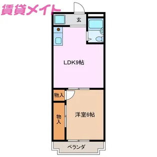 アークビレッジA棟【2階】の間取り