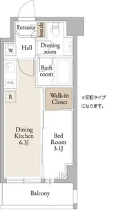 ジオエント横浜【4階】の間取り