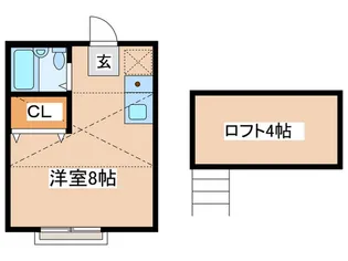 サンライズ東小金井【2階】の間取り