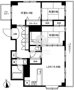 松月庵ビル【3階】の間取り