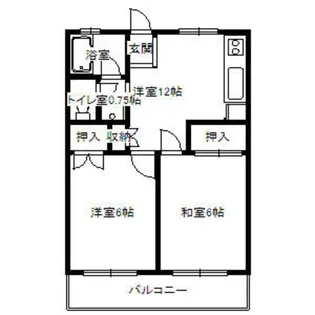 カーサ野崎【2階】の間取り