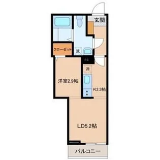 メリディアン柳生壱番館【3階】の間取り