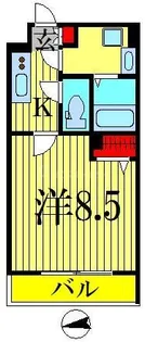 GENOVIA大島駅Sky garden【6階】の間取り
