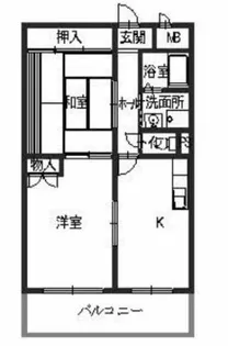 ドゥミール西山本【4階】の間取り
