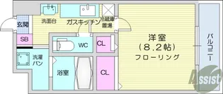 アイーラ渡辺【4階】の間取り