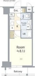 エスリード名古屋東別院【6階】の間取り