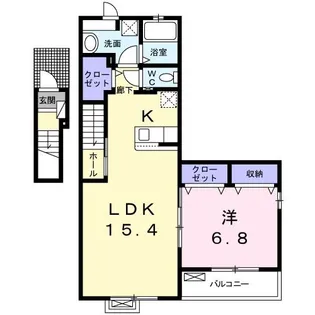 ルポガーデン【2階】の間取り