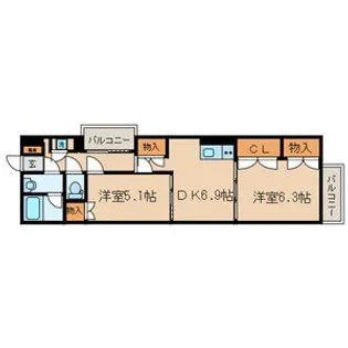 fioreto【3階】の間取り