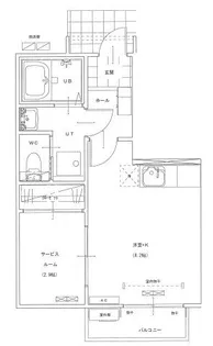 コンシェルジュライフA【1階】の間取り