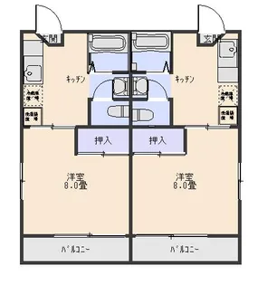 ブルーウェイブ’93【2階】の間取り