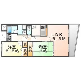 サンヒルズ上山手【2階】の間取り