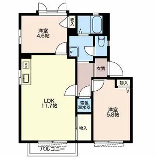 テクノハイツ藤 C【2階】の間取り