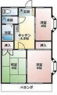 丸高ハイツ【1階】の間取り