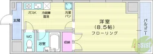 クリスタルハイツみねぎし【3階】の間取り