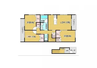 サニーコーストA棟【2階】の間取り