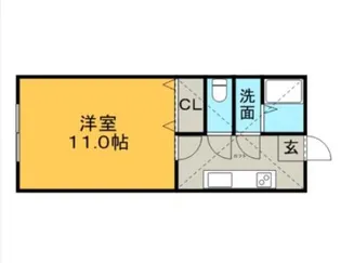 ユノソハイツ【1階】の間取り
