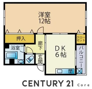 美喜マンション ペット飼育可【2階】の間取り