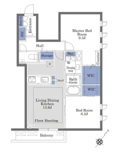 パサージュ西片【2階】の間取り