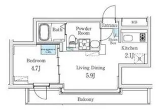 Fika池袋【5階】の間取り