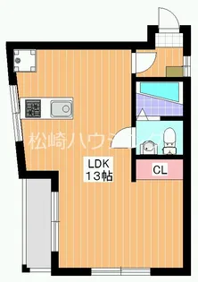 ブリッジM中野【1階】の間取り