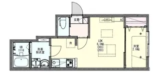 リディアコート北越谷【2階】の間取り