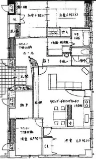 コンフォールきたんまち【1階】の間取り