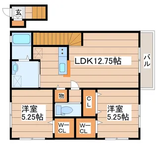 プレミュール南光台【2階】の間取り