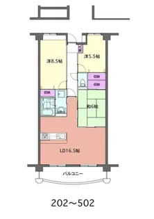 シェーンヴォーネン【3階】の間取り