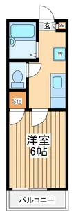 クレセント府中【2階】の間取り