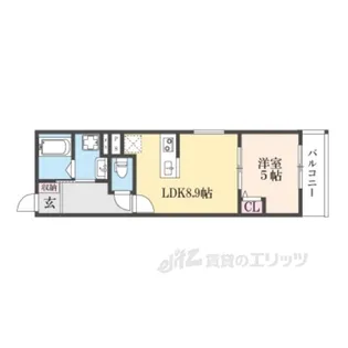 ウイング牧野駅前【2階】の間取り