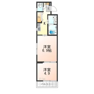 フォーリアライズ京都東寺【3階】の間取り