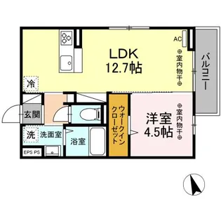 DーROOMグランデフォンテーヌ【3階】の間取り