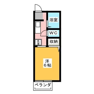 サンライズ国吉田【1階】の間取り