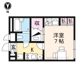 レオパレス伸和【2階】の間取り