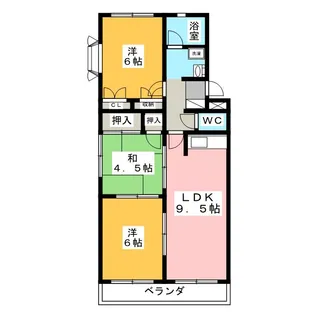 コーポ姫【1階】の間取り