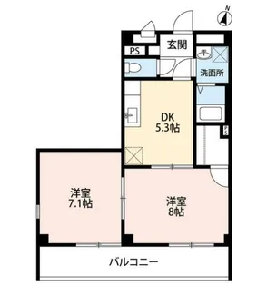 アンプルール フレア【2階】の間取り