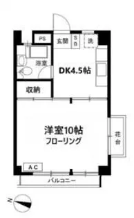 ヴィラセントラル【3階】の間取り