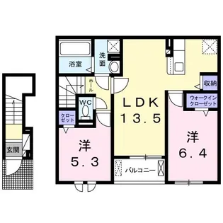 カーサ匠【2階】の間取り