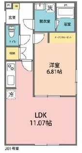カインドネス元本郷公園【2階】の間取り