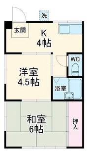 コーポフジ【2階】の間取り