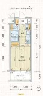 プレサンス淀リーヴァ【7階】の間取り