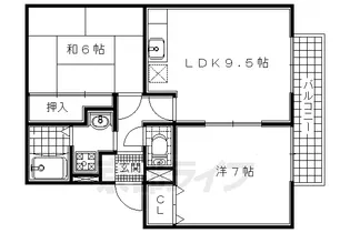 ファミール州見A・B・C・D棟【2階】の間取り