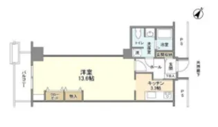 トルナーレ日本橋浜町【33階】の間取り